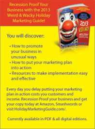 2012 Weird & Wacky Holiday Marketing Guide ad