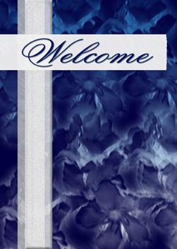 Pansy Petals Welcome custom card cover
