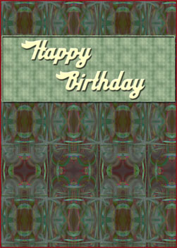 Masculine Birthday card cover