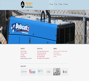 Welding Company custom website build by DocUmeant Designs